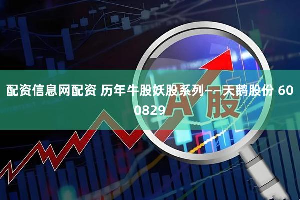 配资信息网配资 历年牛股妖股系列——天鹅股份 600829