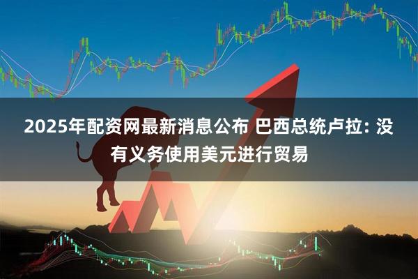 2025年配资网最新消息公布 巴西总统卢拉: 没有义务使用美元进行贸易