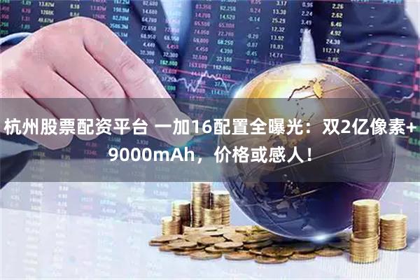 杭州股票配资平台 一加16配置全曝光：双2亿像素+9000mAh，价格或感人！
